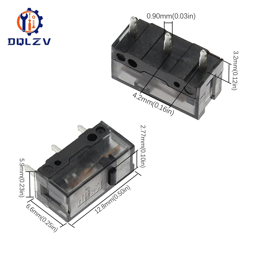 Kailh GM 8.0 Micro Switch Gold Contactor 80 Million Click Life Computer Mouse Left Right Button