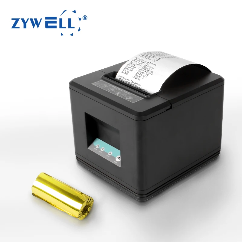 ZYWELL ZY907 shopify pos чековый принтер для магазинов печать чеков с использованием термоскользящего принтера