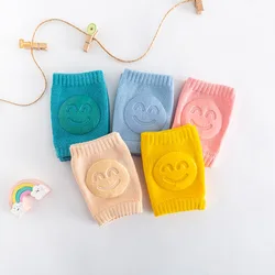 Genouillères antidérapantes pour enfants et filles, accessoires de protection des coudes et des jambes pour nourrissons et tout petits, avec sourire, nouveauté 