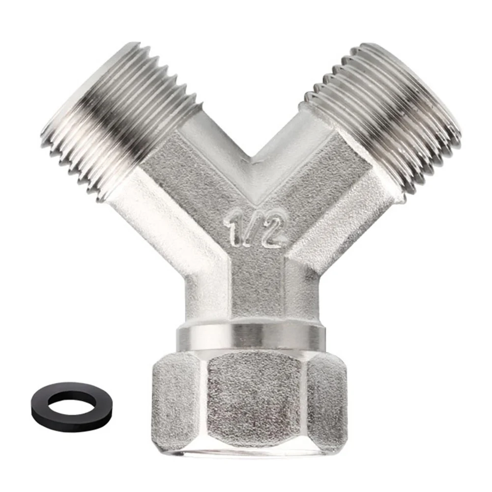 

1Pc Copper Dishwasher Washing Machine Tap Y Dual Splitter 1/2\" Hot High Quality Material Durable And Practical