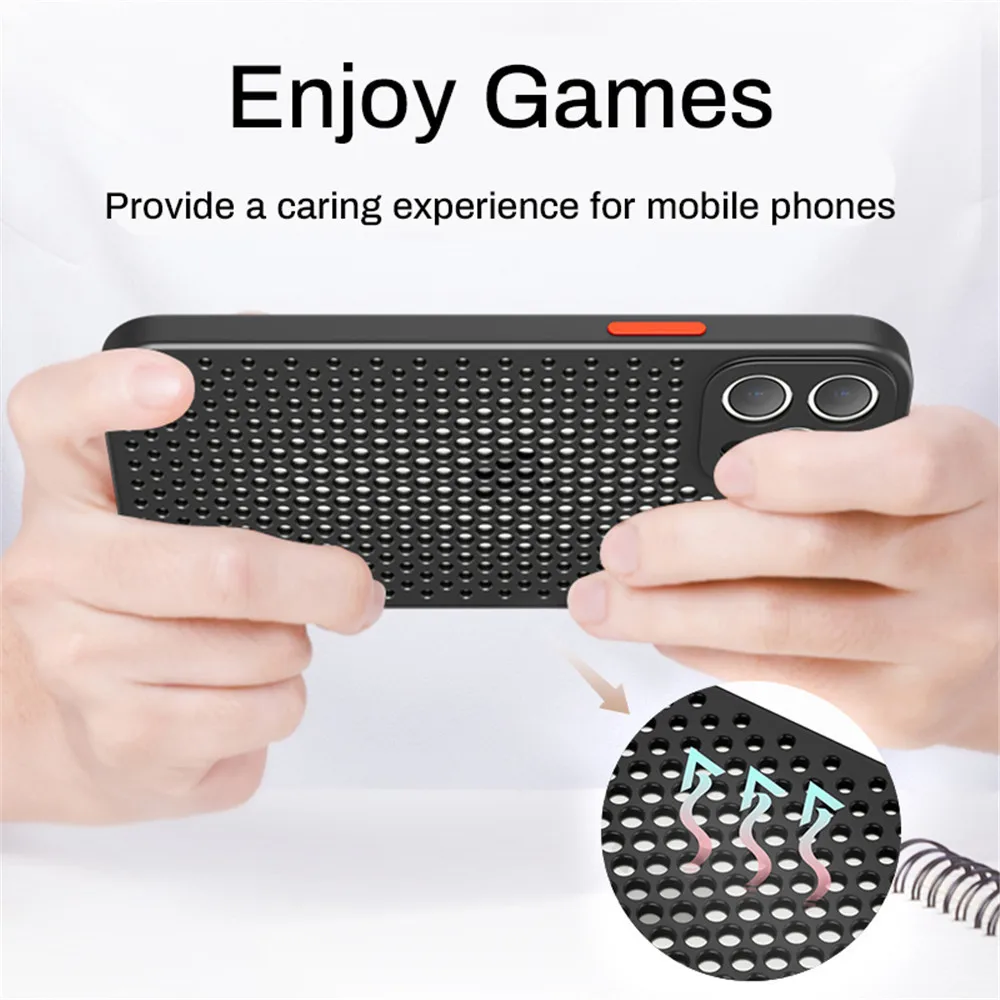 Breathable Cooling Shockproof Soft Silicone Bumper Back Cover