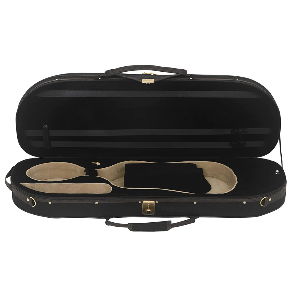 

YOUZI Violin Case Anti-Moisture Violin Storage Box Portable Hygrometer Violin Carrying Box Musical Instrument Protective Case