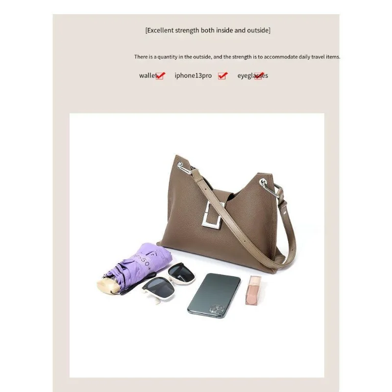 High-quality Retro Handbag Luxury Brand Soft Handbag Shopping Trip Versatile Big Wallet  Shoulder Women's Bag Top сумка женская