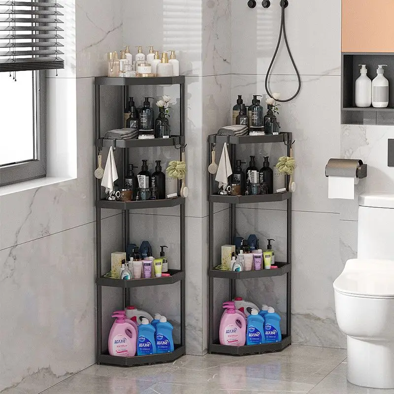 

Стеллаж для хранения в ванную комнату, угловая стойка для ванной комнаты, полка для хранения принадлежностей для душа без отверстий, полка для хранения в ванной комнате, новый стиль