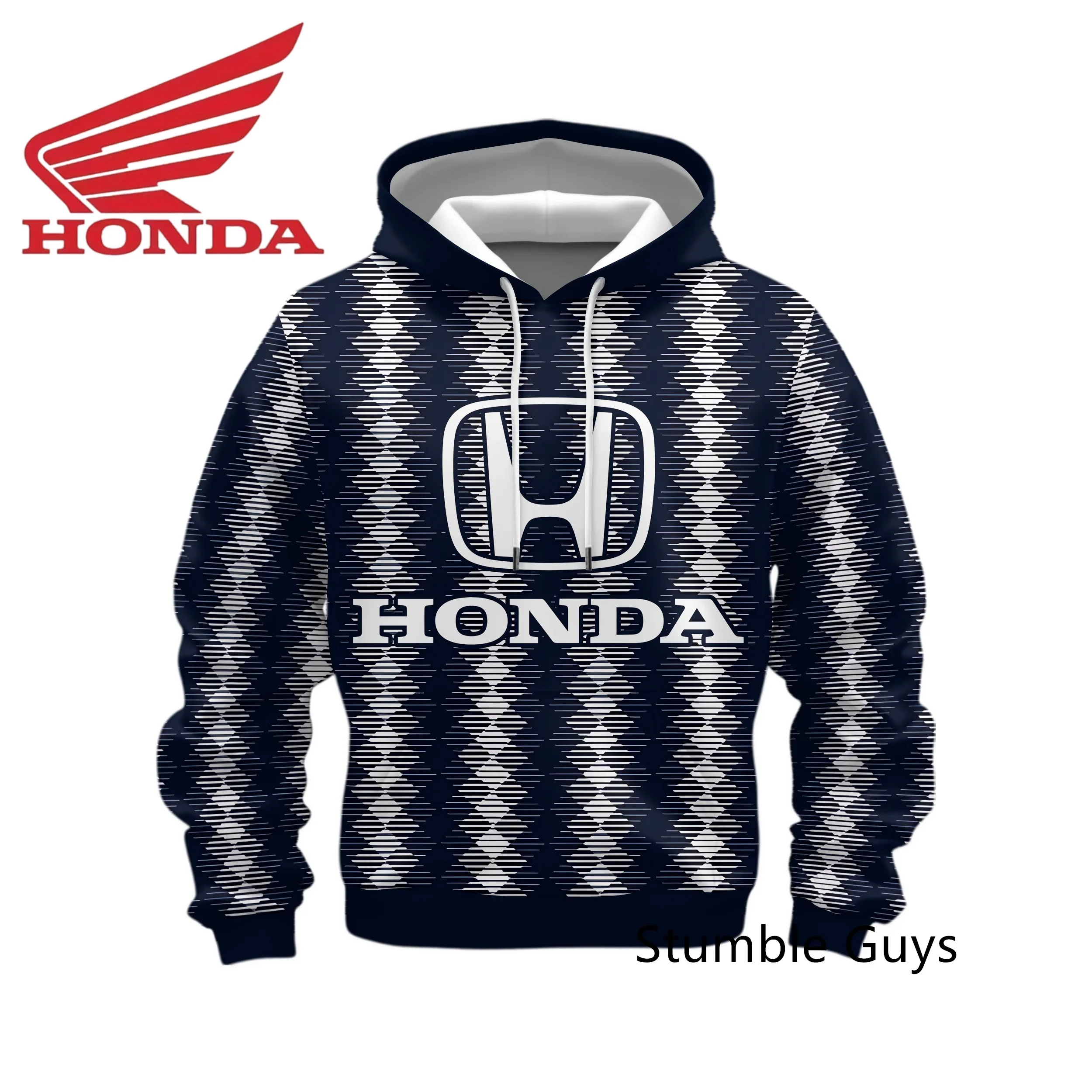 Spring Autumn Honda Men's Long Sleeve Hoodie Sweatshirt Sportswear