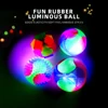 Pet Dog Toy Ball Tpr Tri-Color Light Up Elastic Small Dog Flash Pet Training Interactive Throwing Dog Ball 1