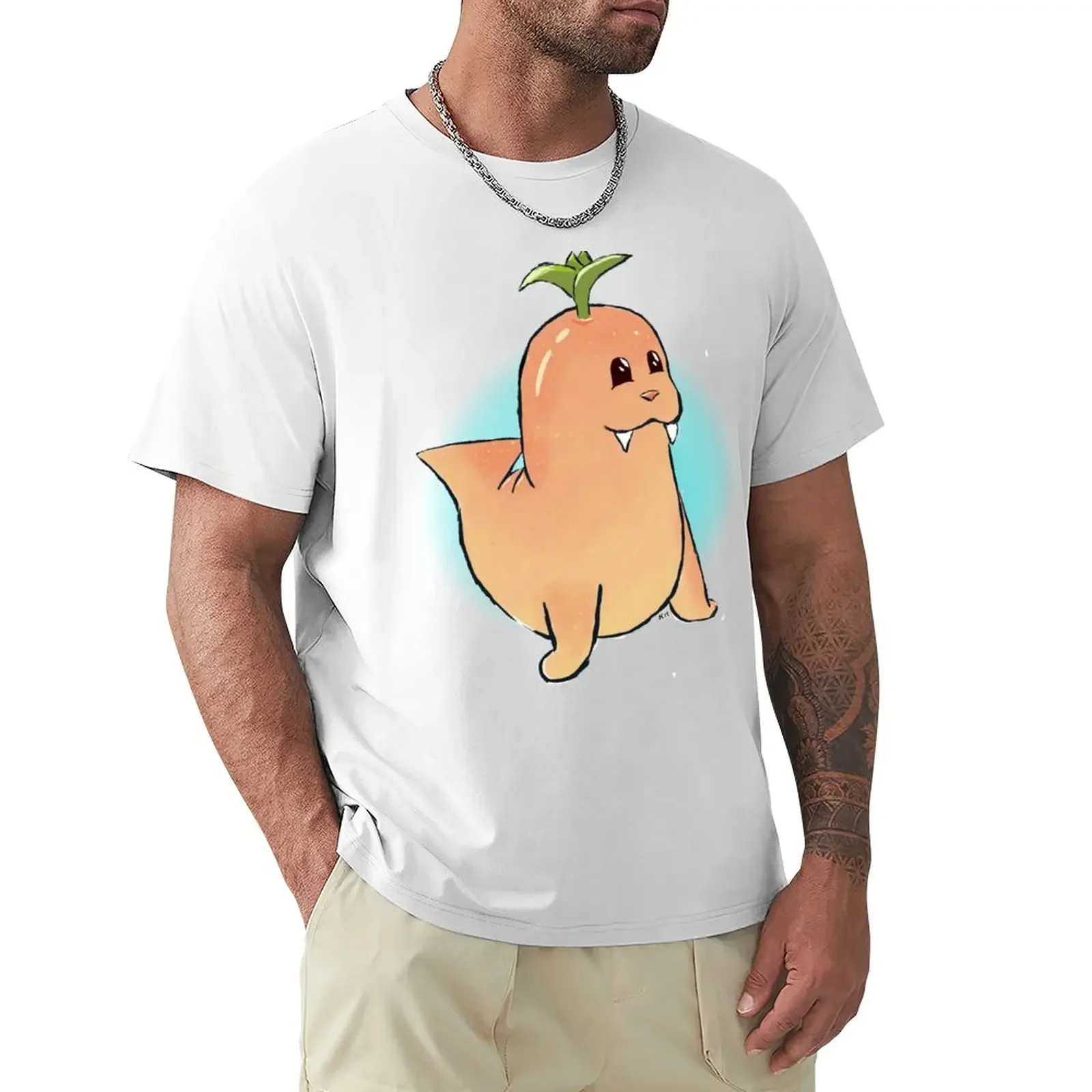 

Citrus Walrus print 2 T-Shirt plus sizes hippie clothes customs Blouse mens cotton t shirts