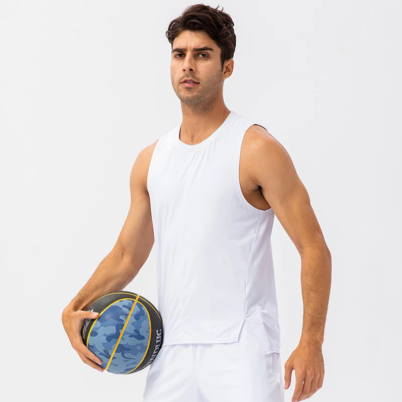Men's Summer Fitness loose Running Vest Quick Dry Breathable Gym Workout Vest Muscle Athletic Shirt Workout Base Layer Tank Top 6