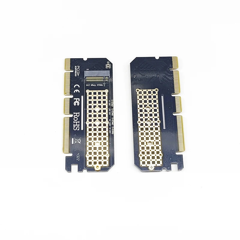 새로운 NVME PCIE 어댑터 PCI Express 3.0 X4/X8/X16-M 키 M.2 NVME 라이저 확장 카드 지원 2230 2242 2260 2280 M2 SSD 마이닝