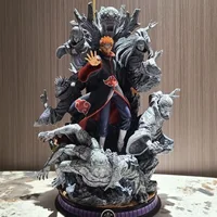 مجسم شخصية باين (أكاتسكي - ناروتو) بتصميم GK بطول 28 سم | Naruto Akatsuki Pain GK PVC Action Figure Collectible 28cm