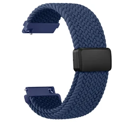 Elegant 22mm Braided Magnetic Watch Band Bracelet - Huawei Watch3Pro (Navy Blue)