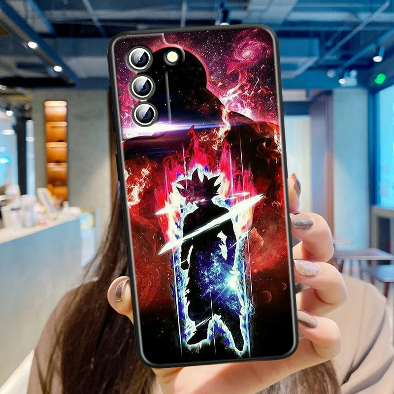 Goku D-Dragon Ball Z Anime For Samsung Galaxy S24 S23 S22 S21 S20 FE S10 S10E Plus Ultra Pro Lite 5G Black Back Phone Case
