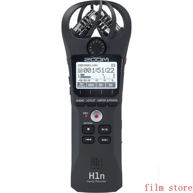 Zoom H1n Portable Recorder, Onboard Stereo Microphones, Camera