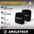 Aholdtech 2PCS NIJ IV Level 4 SA 6X6 150X150mm Hard Armor Bulletproof Side Waist Plate
