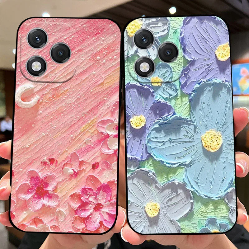 Cartoon Print Silicone TPU Soft Phone Case - Durable Back Cover Protector Shell