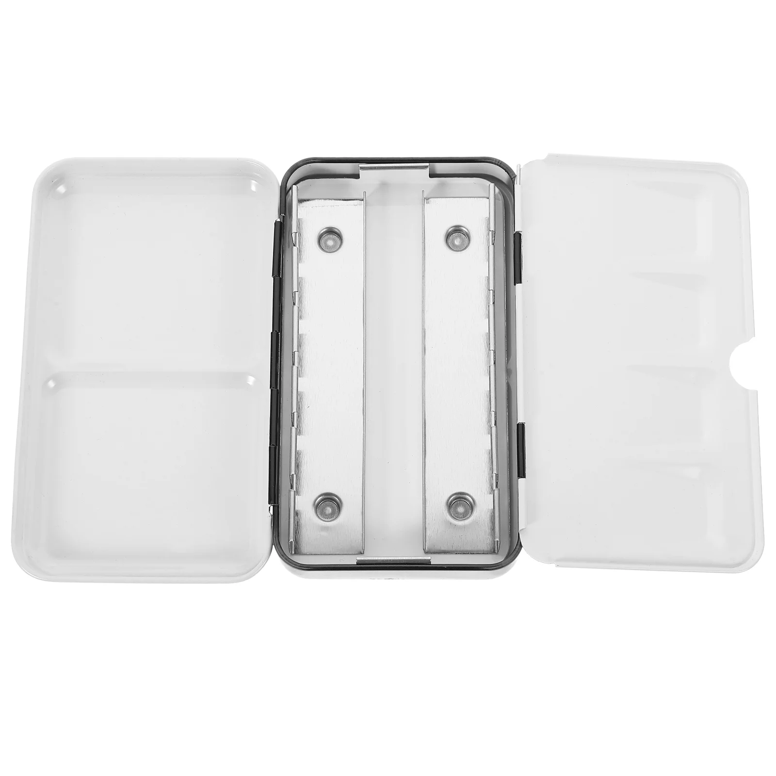 

Storage Boxes Empty Watercolor Tins Paint Case with Cover Outdoor Palette Travel