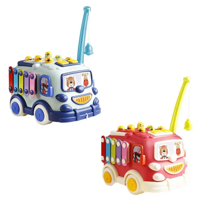 

Infant Baby Toy Musical Instrument Baby Montessori Pre Education Toys Knock Piano Bus Car Educational Toys For Children 1 Year