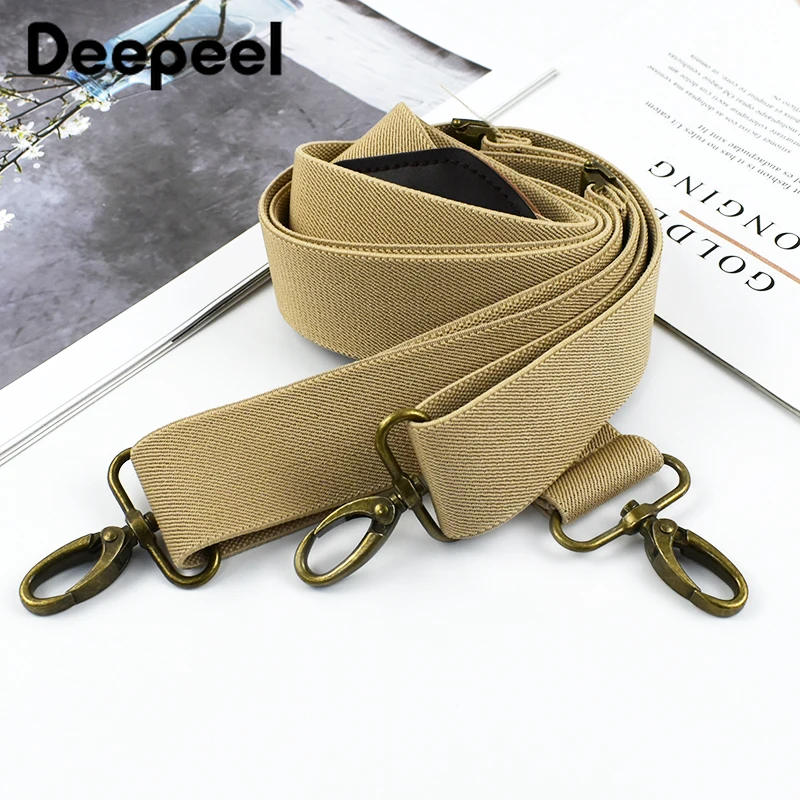 Men Suspenders Braces 3.5*120cm Men's Suspender Adults Elastic Strap 3 Clips Buckle