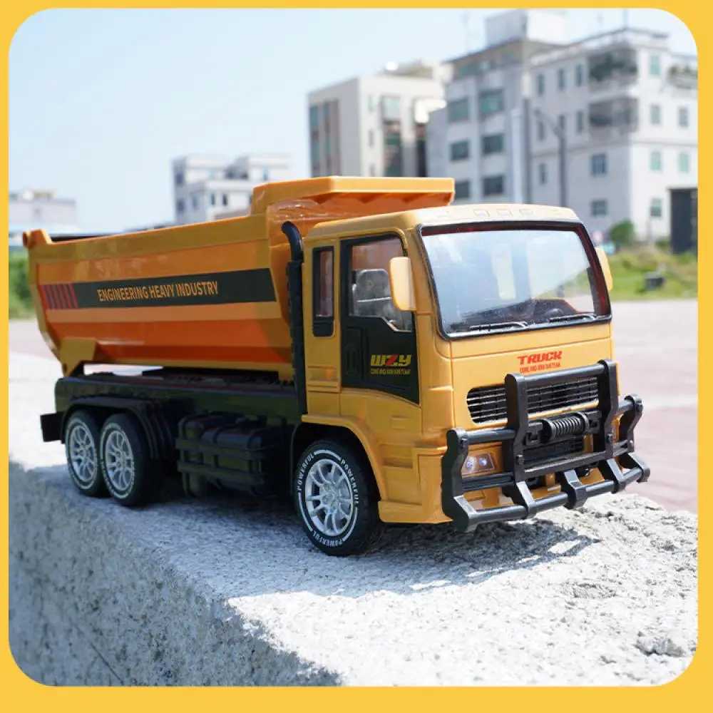 1/24 Rc Tipper Engineering Car Alloy and Plastic Tipping Bucket 2.4G 6CH Remote Control Dump Truck Toys for Boys Children's Gift 2