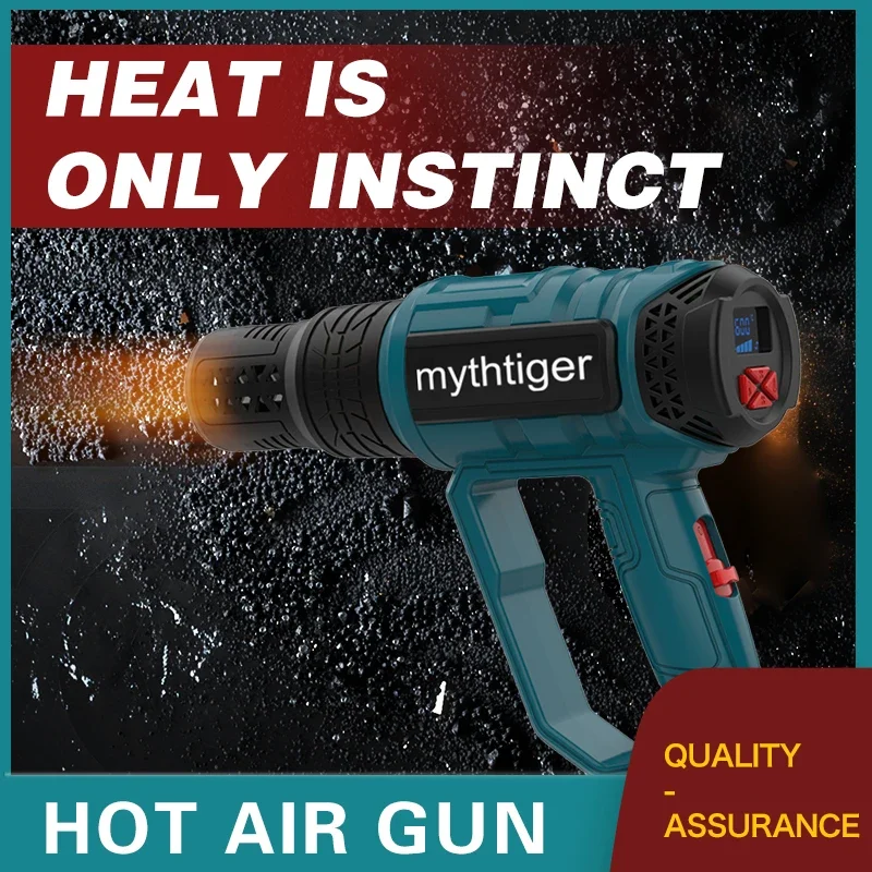 2000W Fast Heating Heavy Duty Heat Gun Kit Variable Temperature Control Overload Protection for Crafts Shrink PVC Peel Paint hot air gun heat gun mini hot air gun