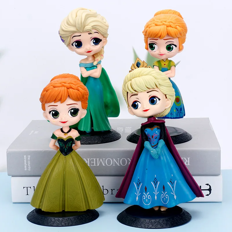 Disney princesa decoração boneca congelado elsa anna pop modelo estatueta  coleção crianças menina brinquedo aniversário presente de natal - AliExpress