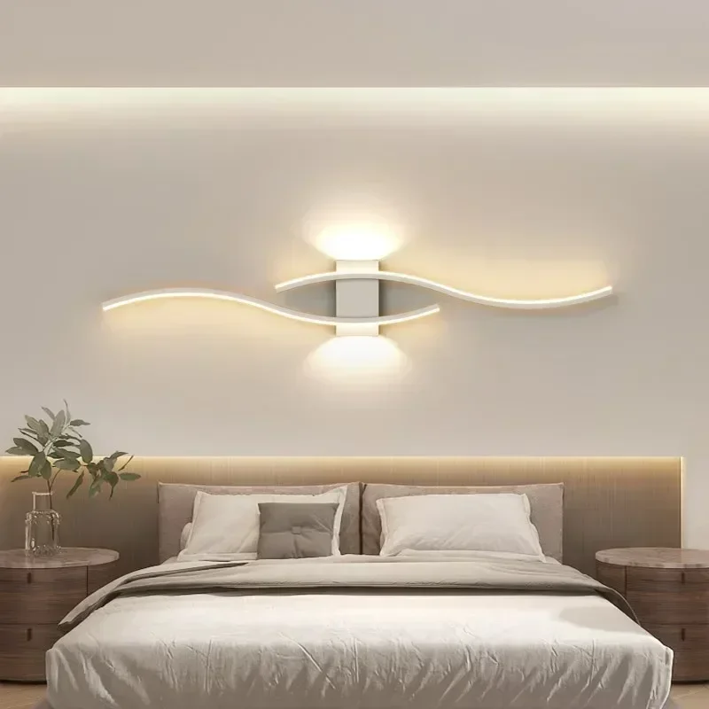 Moder LED Wall Lamp Long Strip led Wall Sconce Living Room TV Background Decor Bedroom Stair Home Indoor Lighting Fixture led wall lamp wall sconces light wall lamp