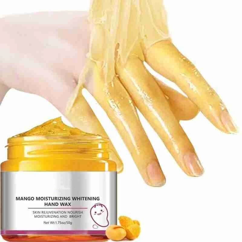 Mango Moisturizing Hand Wax Whitening Hand Mask Anti-Aging Nourishing Hand Calluses Improve Dryness Care Skin Exfoliating Q0B6