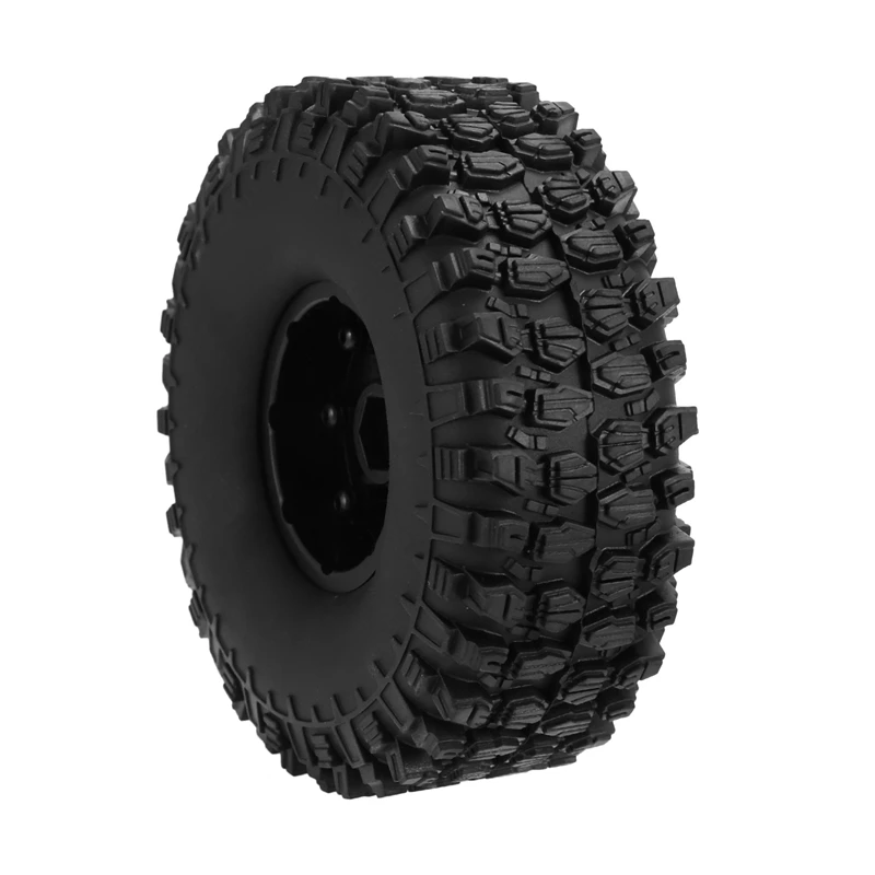 1/10 RC 크롤러 자동차용 1.9 비드락 휠 림 타이어 세트, Traxxas TRX4 RC4WD D90 Axial SCX10 II III Redcat MST, 120mm, 4 개