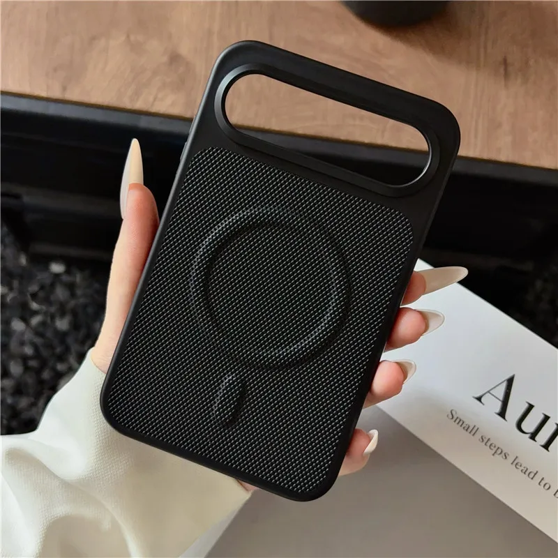 Leather Matte Magnetic Phone Case - Shockproof & Magsafe-Compatible Protective Back Cover