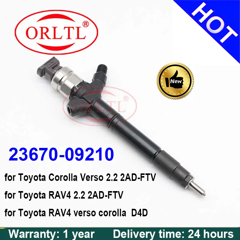 

Дизель 2367009210 23670-09210 23670 09210 для Toyota Corolla Verso 2,2 2AD-FTV ORLTL оригинальная Топливная форсунка