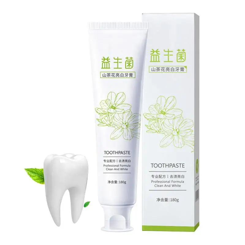 

Отбеливающая зубная паста, настоящая белая зубная паста, пробиотик, зубная паста, отбеливание зубов, устранение плохого дыхания, удаление желтых зубов с камелией