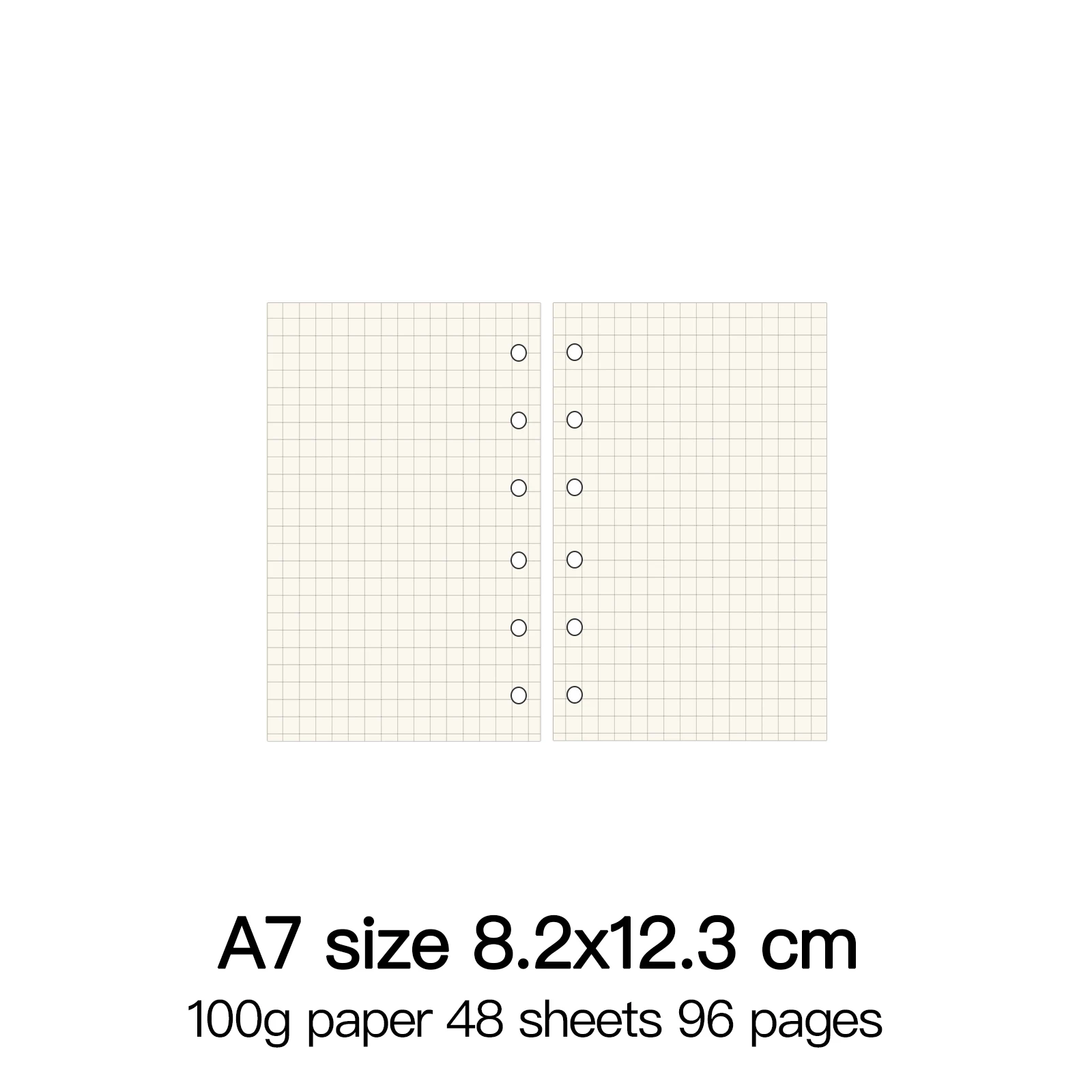 Premium Loose Leaf Spiral Notebook with High-Quality 100g Paper Inserts