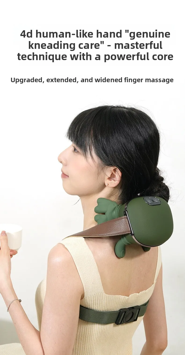 Oreiller de massage pour la nuque avec fonction chauffante_voghion.com