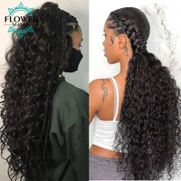Cheveux en vrac pour tresser les cheveux humains vague lâche tresses cheveux Double dessiné extrémité complète en vrac Extensions de cheveux humains 1/2/3 paquets sans trame 4