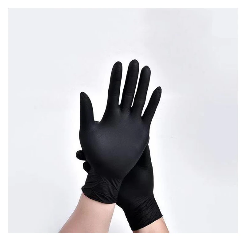 100Pack/150gPowder Free Nitrile Gloves Kitchen Household Clean Tool Garden/Barber/Makeup Disposable Waterproof Work Gloves disposable gloves nitrile gloves garden work gloves cleaning gloves