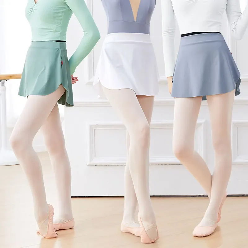 Adult Ballet Skirts for Woman Dance Skirt Dress Black Ballet Tutu Ballerina Dancewear Side Split Short Skirt ballet skirts