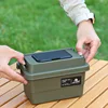Outdoor Tissue Case Desktop Napkin Paper Storage Box Portable 1.1L Camping Picnic Seasoning Bottle Organizer Sundries Bucket 2