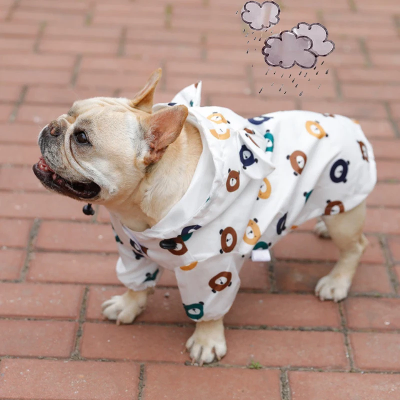 

Dog Raincoat Pug French Bulldog Clothes Waterproof Clothing for Dog Rain Jacket Poodle Bichon Schnauzer Welsh Corgi Raincoat