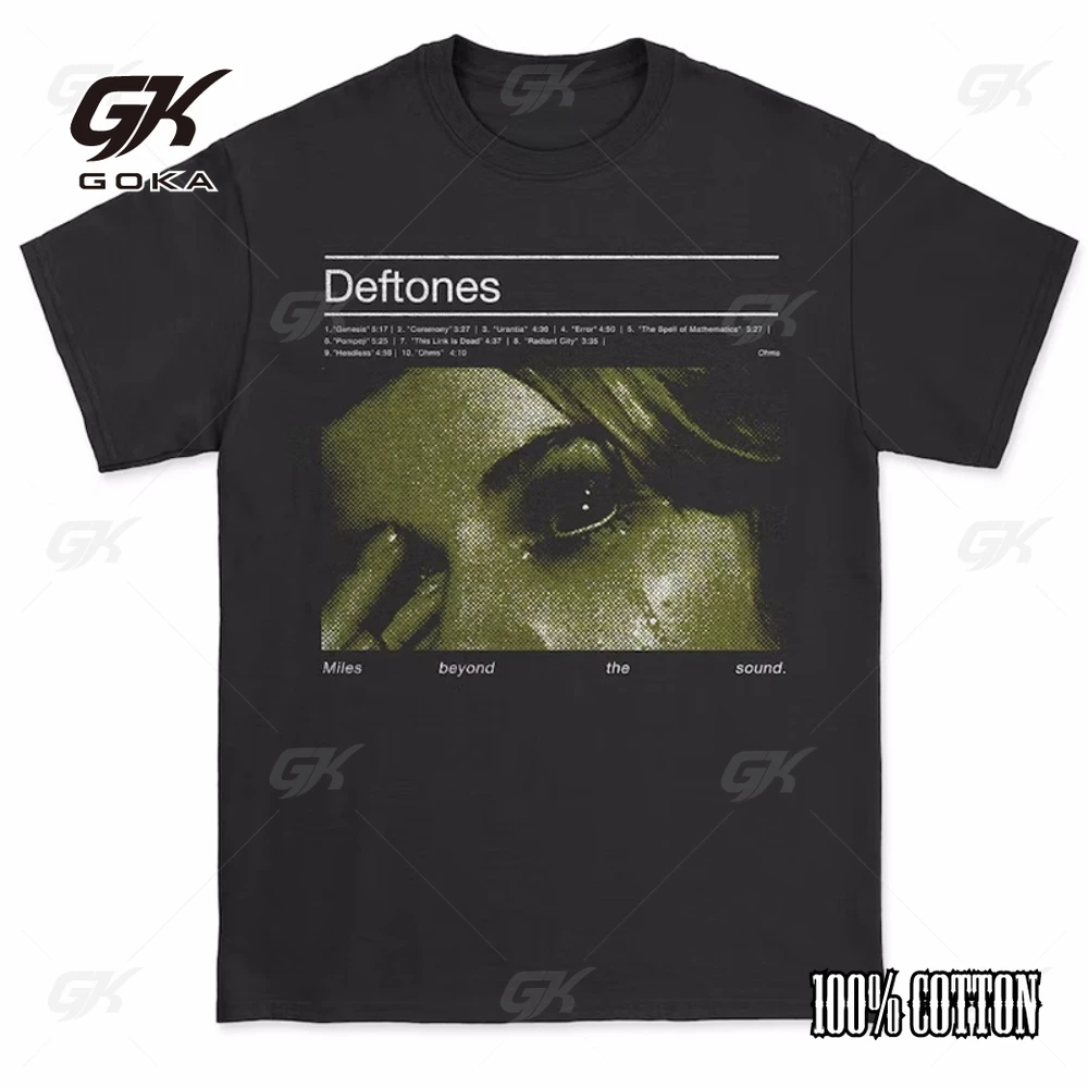 Deftones Cotton Singer Band T Shirt Men Women Hip Hop Rock Tee Fashion Short Sleeve T Shirt Summer Clothes T-shirts Tops