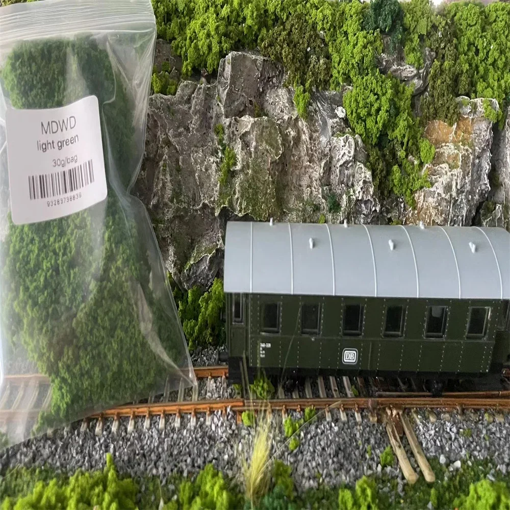 30G Micro Shrubs Bushes Agglomeration Sponge Model Material Railway Train Tree Powder Military Platform Layout Miniature Scene 2