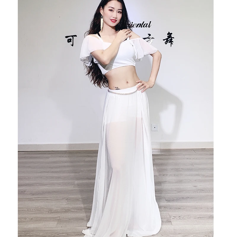 Elegant Oriental Belly Dance Costume Set - Professional Top & Skirt for Women (2023 Collection)