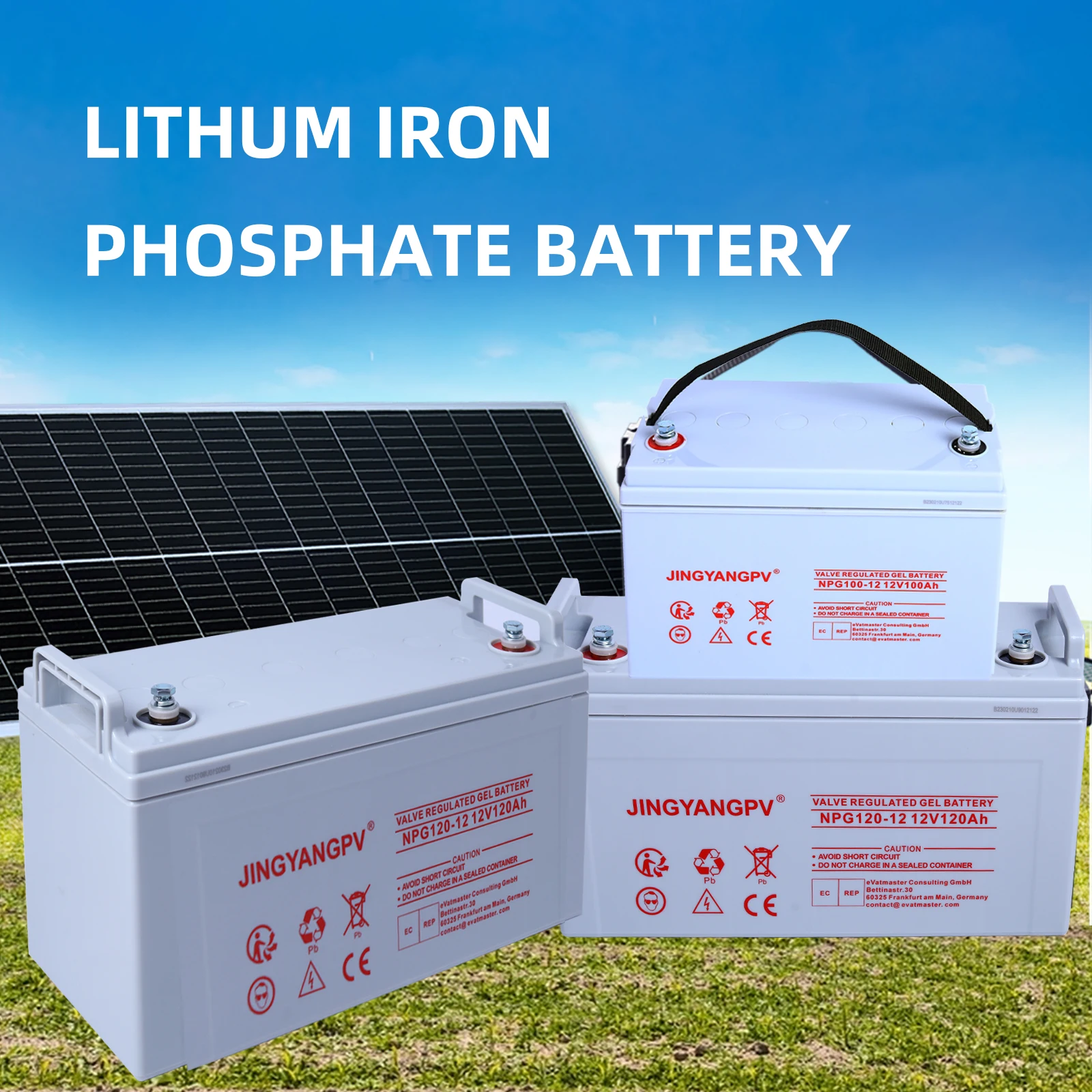 12V100AH120AHGelBatteryLeadAcidBatteriesGrandACells