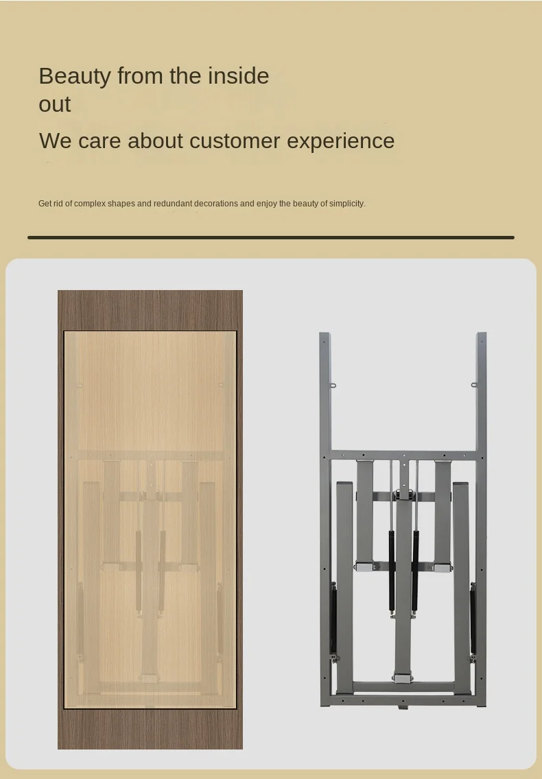 Multi Function Furniture Hardware Fitting Transformer Convertible Table Wall Mou