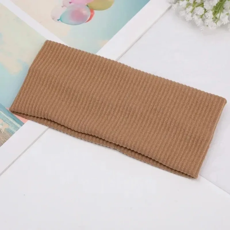 Sports Bike Face Wash Headband, Soft Korean Cotton Knitted Women's Headband, Girls' Bandage, Fashionable Hair Accessory