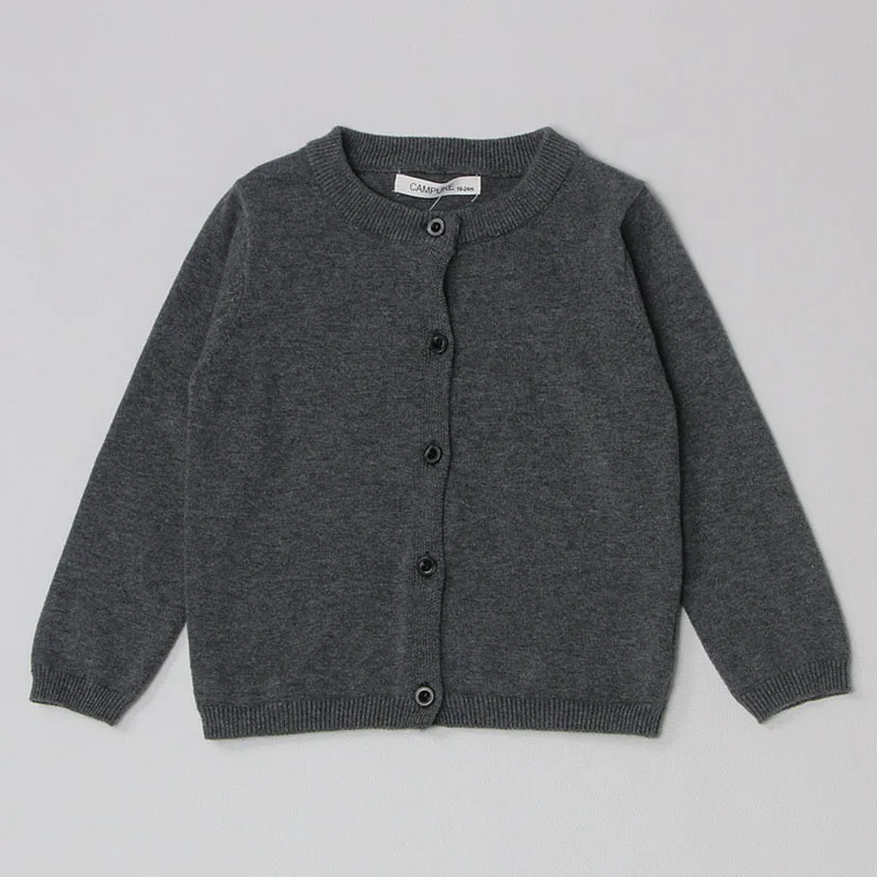Kids Sweater Boys Girls Knitting Sweaters Kids Cardigans Solid O-Neck Spring Autumn Sweater Baby Kids Cardigans Coat 1-7Y