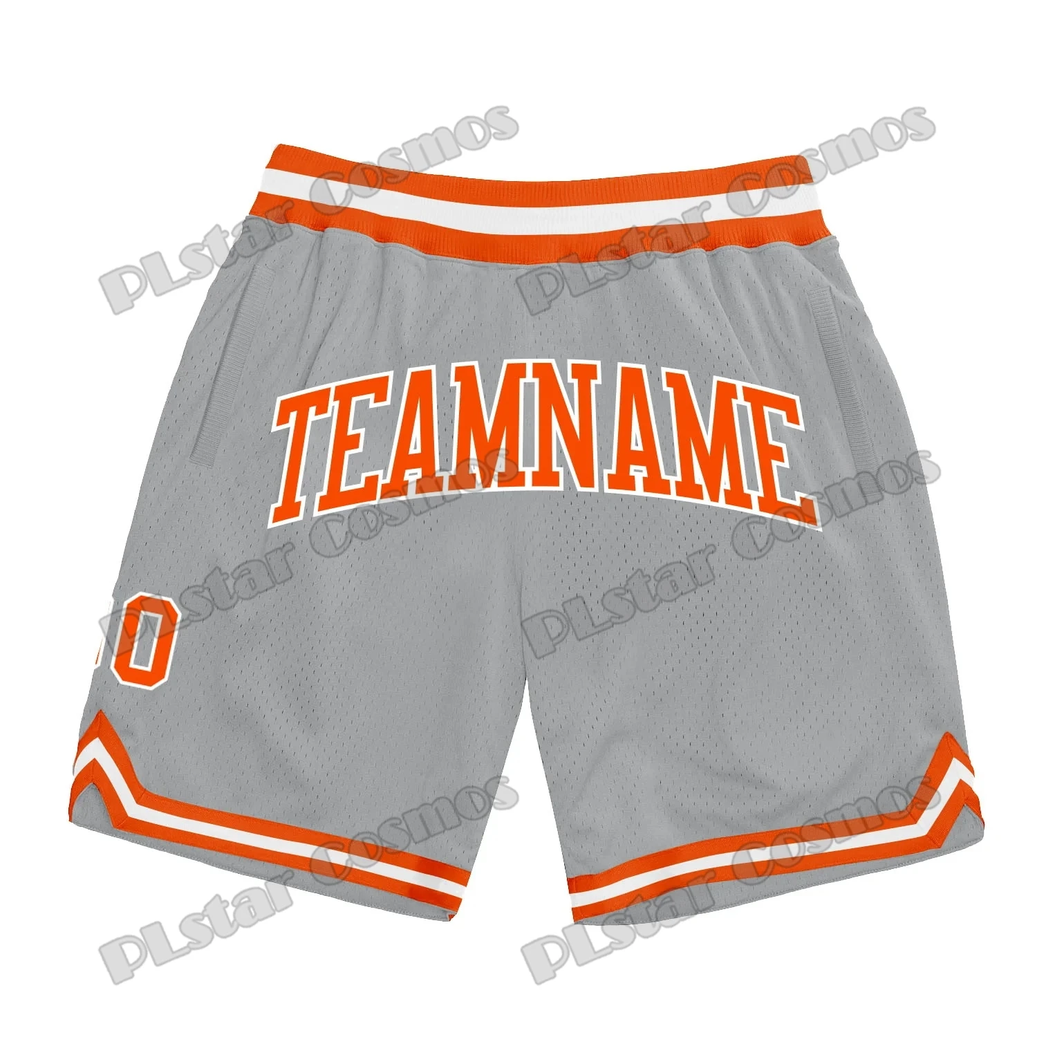 Custom Name and Number White Pink-Light Blue Basketball Shorts 3D Printed Men Youth Summer breathable mesh Sports Shorts LQD05 3