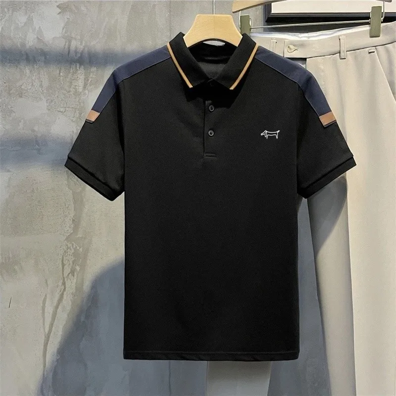 

2024 new summer men's golf POLO shirt, high quality fashion lapel golf T-shirt, breathable quick drying golf short sleeve