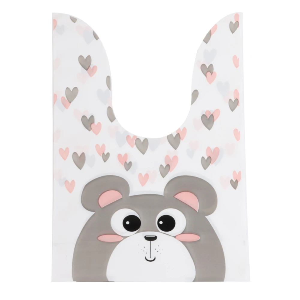 Cute Rabbit Ear Candy and Snack Bags - Bulk Pack of 10, 25, or 50 Pieces for Baking Supplies and Kids' Gifts