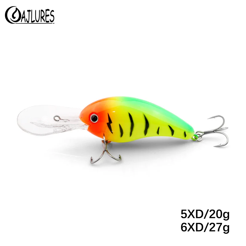 

1Pcs Deep Diving Crankbait Fishing Lures 20g 27g Crankbait Wobbler Minnow SwimBait Artificial Hard Bait Saltwater Fishing Tackle