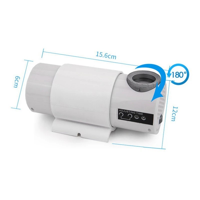 Roman Digital LED Projection Desk Clock Silent Remote Control Projector Dial Living Room Store Wall Clocks 5